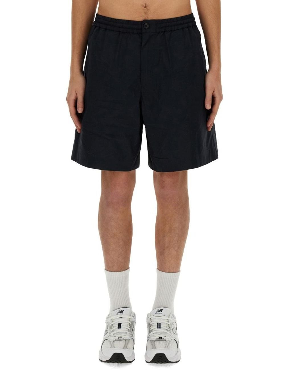 Aspesi Black Bermuda Nemo Relaxed Shorts for men