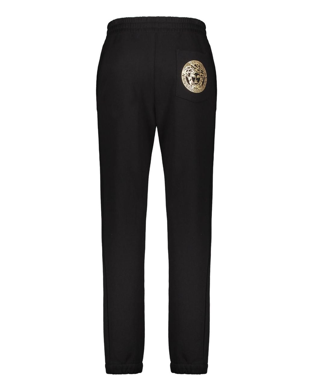 Versace Black Drawstring Track Pants for men