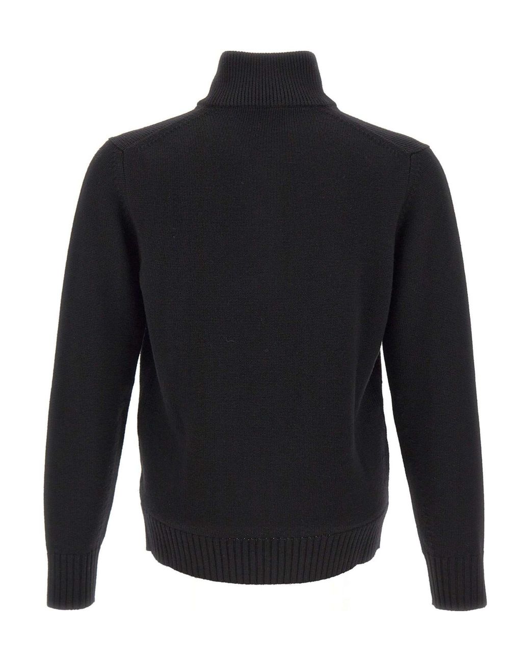 Kangra Cashmere Blue Buttoned-Collar Ribbed-Knit Sweater for men