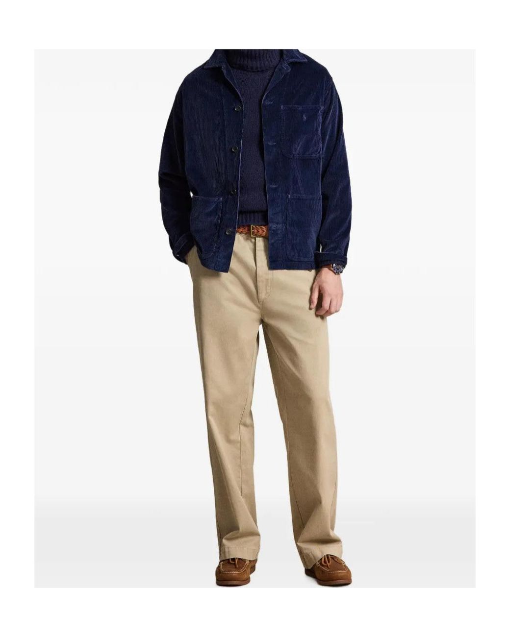 Polo Ralph Lauren Blue Long-Sleeved Shirt for men