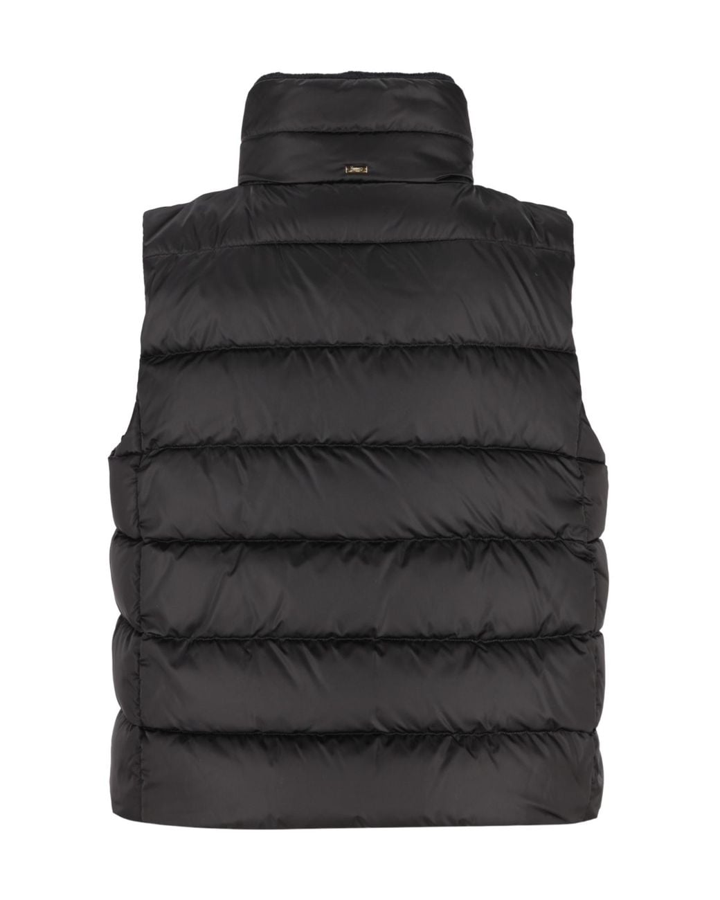 Herno Black Quilted High-Neck Gilet