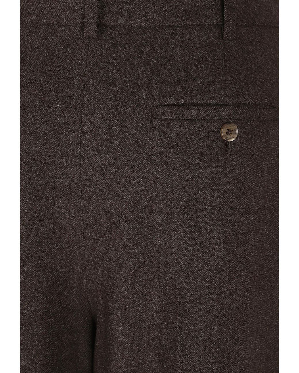Ralph Lauren Brown Clarice Pleated Pants