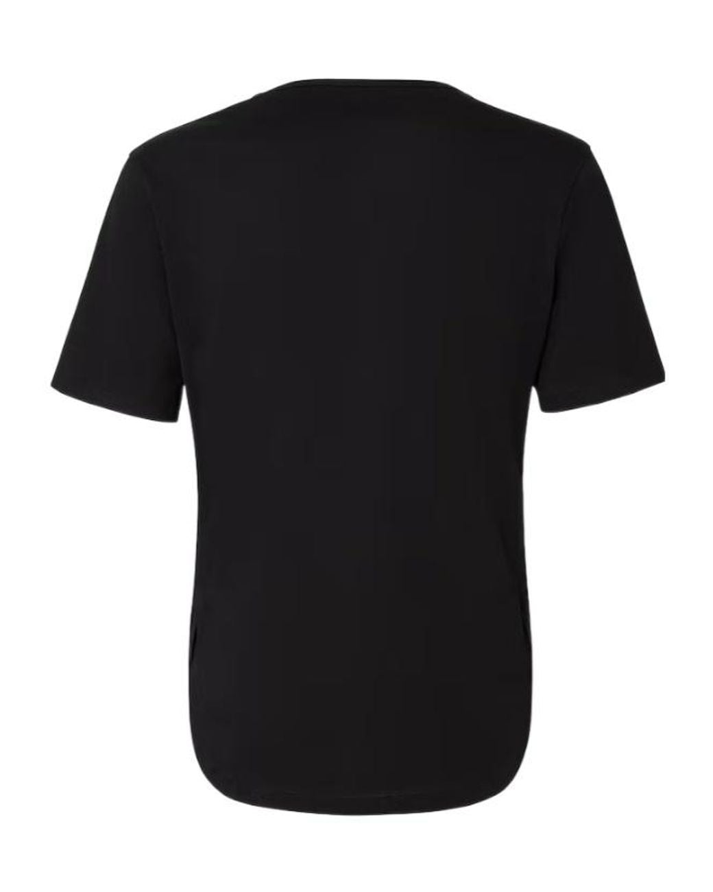 Fendi Black Ti Amo Print V-Neck T-Shirt for men