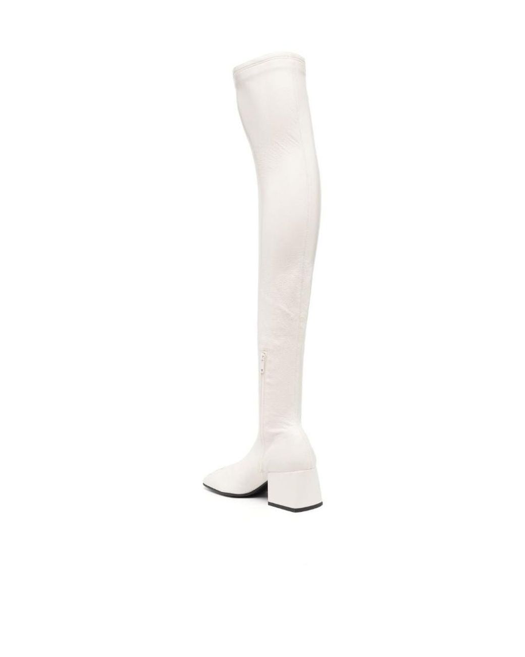 Courreges White Thigh-High Boots