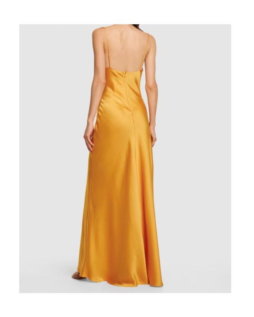 Jonathan Simkhai Metallic Finely Spaghetti Strap Long Dress