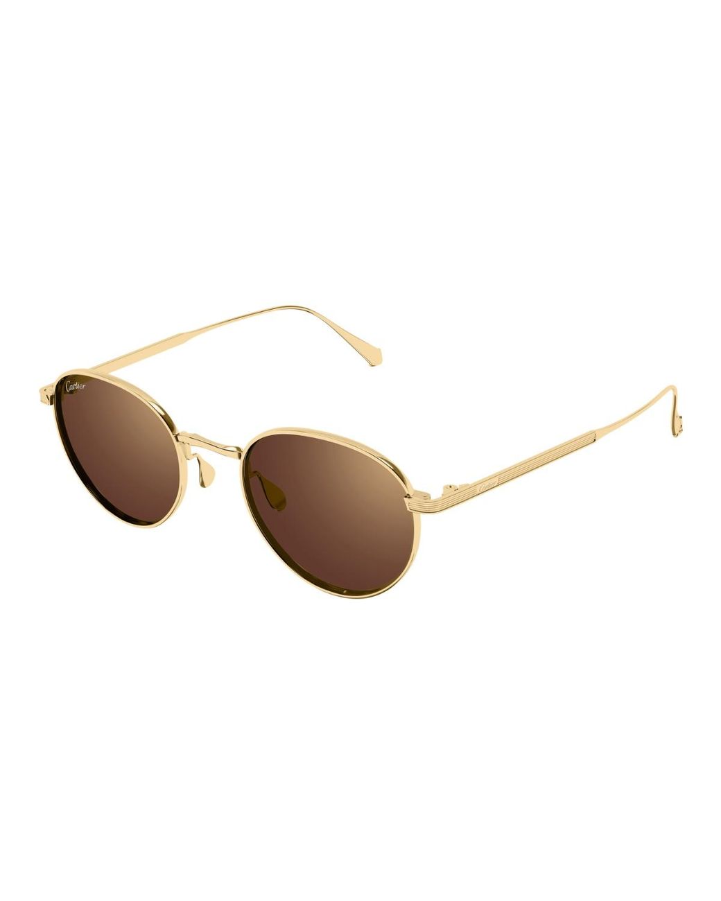 Cartier Brown Logo Sunglasses for men