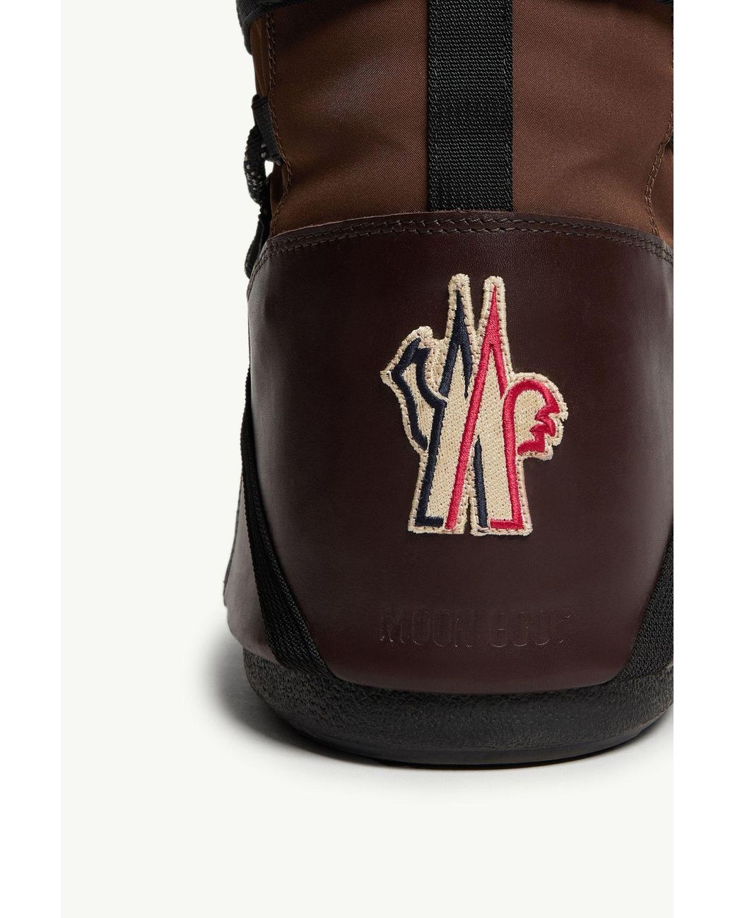 Moncler Brown Moon Boot X Grenoble Icon Low Snow Boot