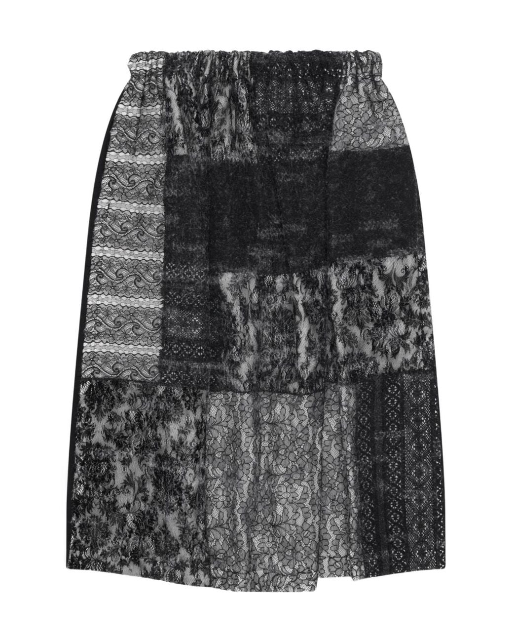 Comme des Garçons Gray Drawstring Knit Skirt