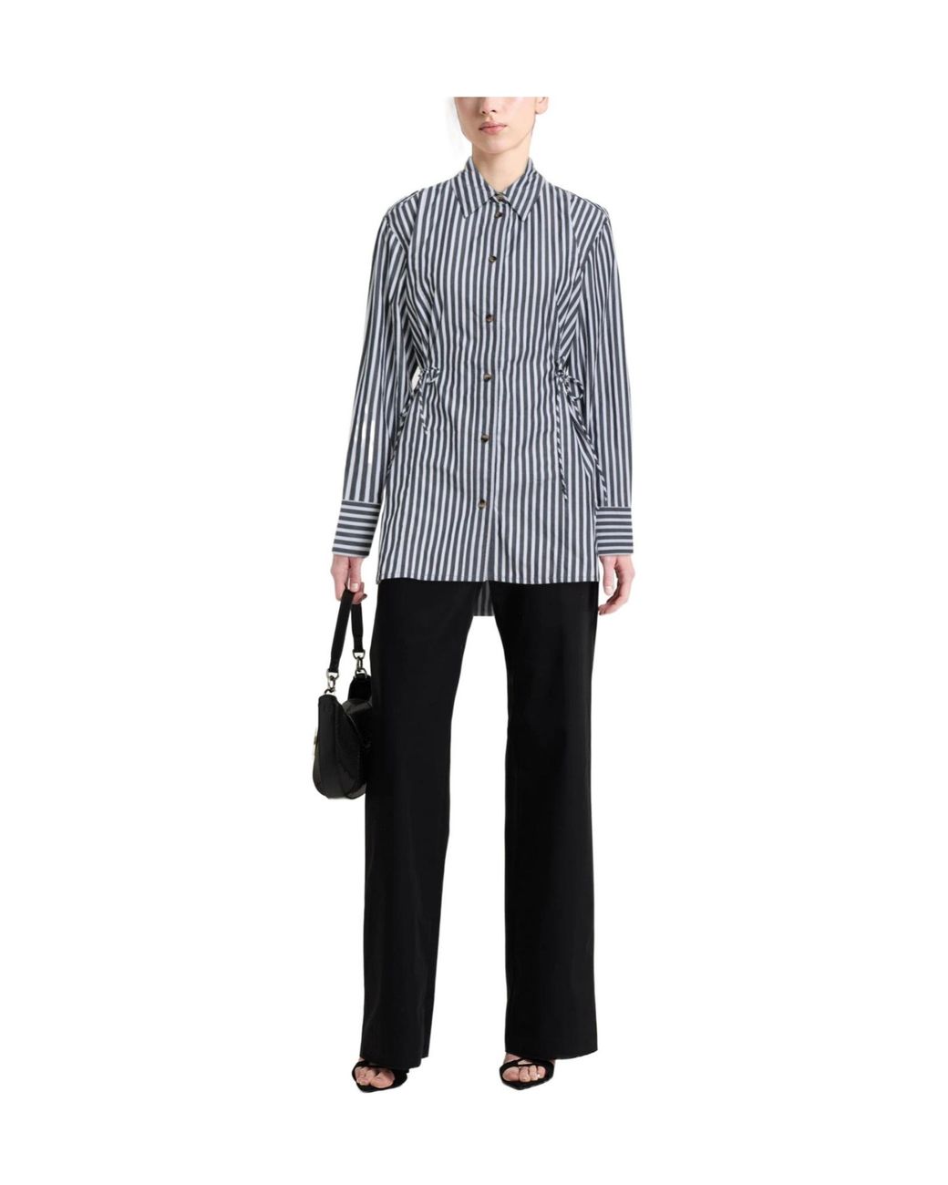 Ganni Blue Shirt Organic Cotton