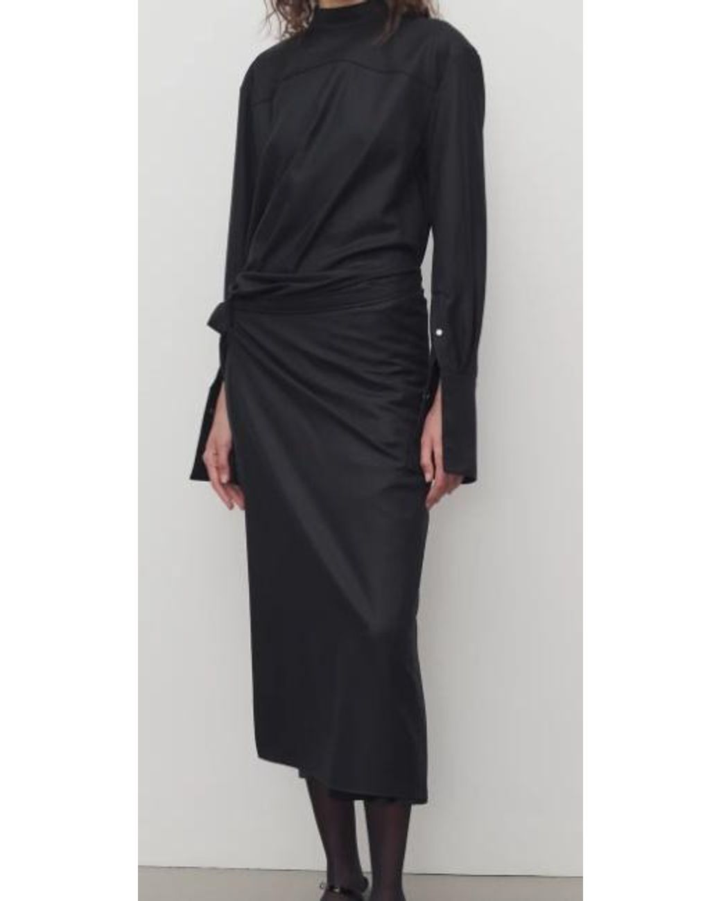 The Row Black Thalassa Dress