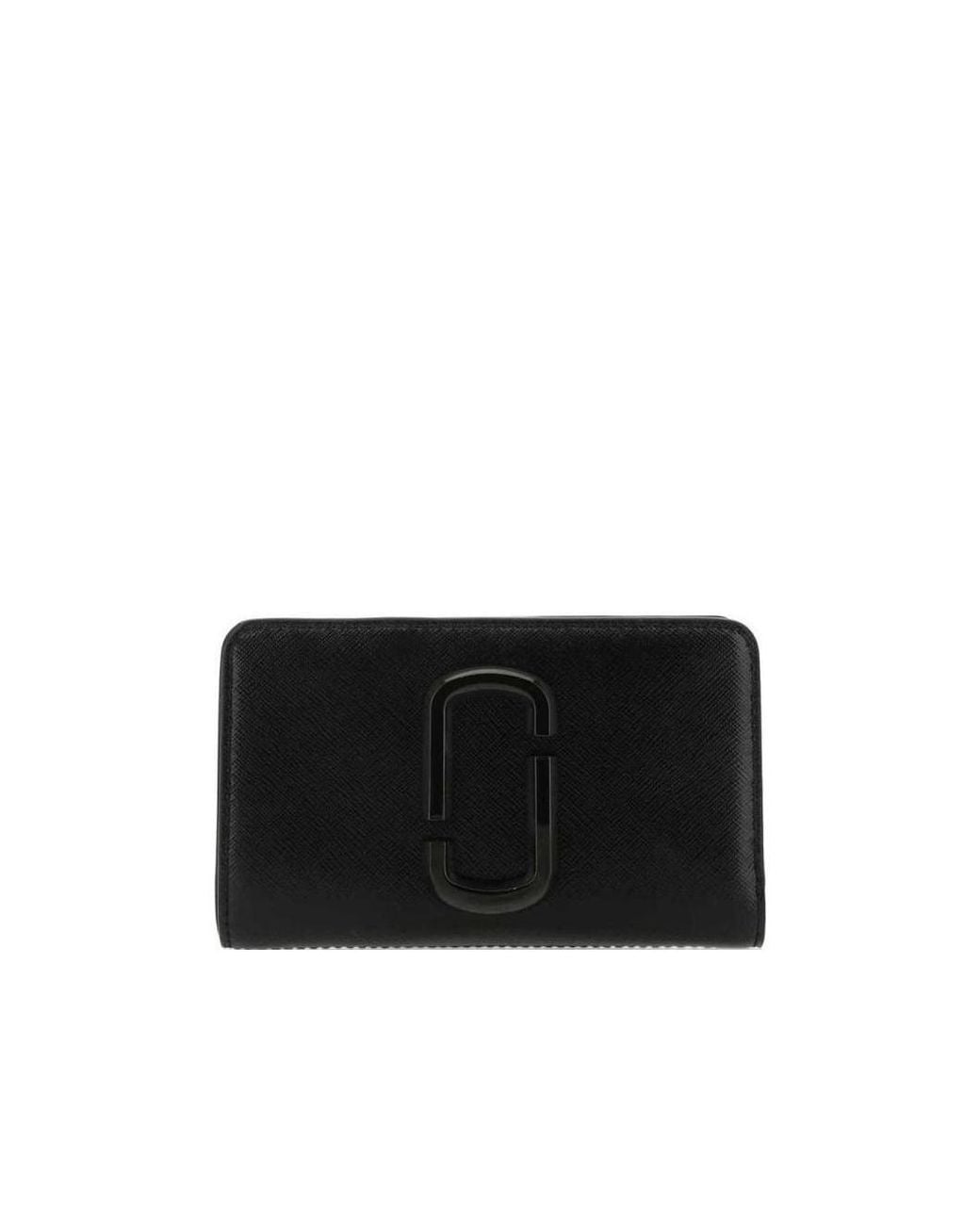 Marc Jacobs Black The Snapshot Dtm Compact Wallet