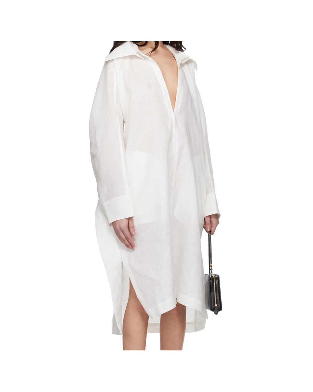 Issey Miyake White Hempen Dress