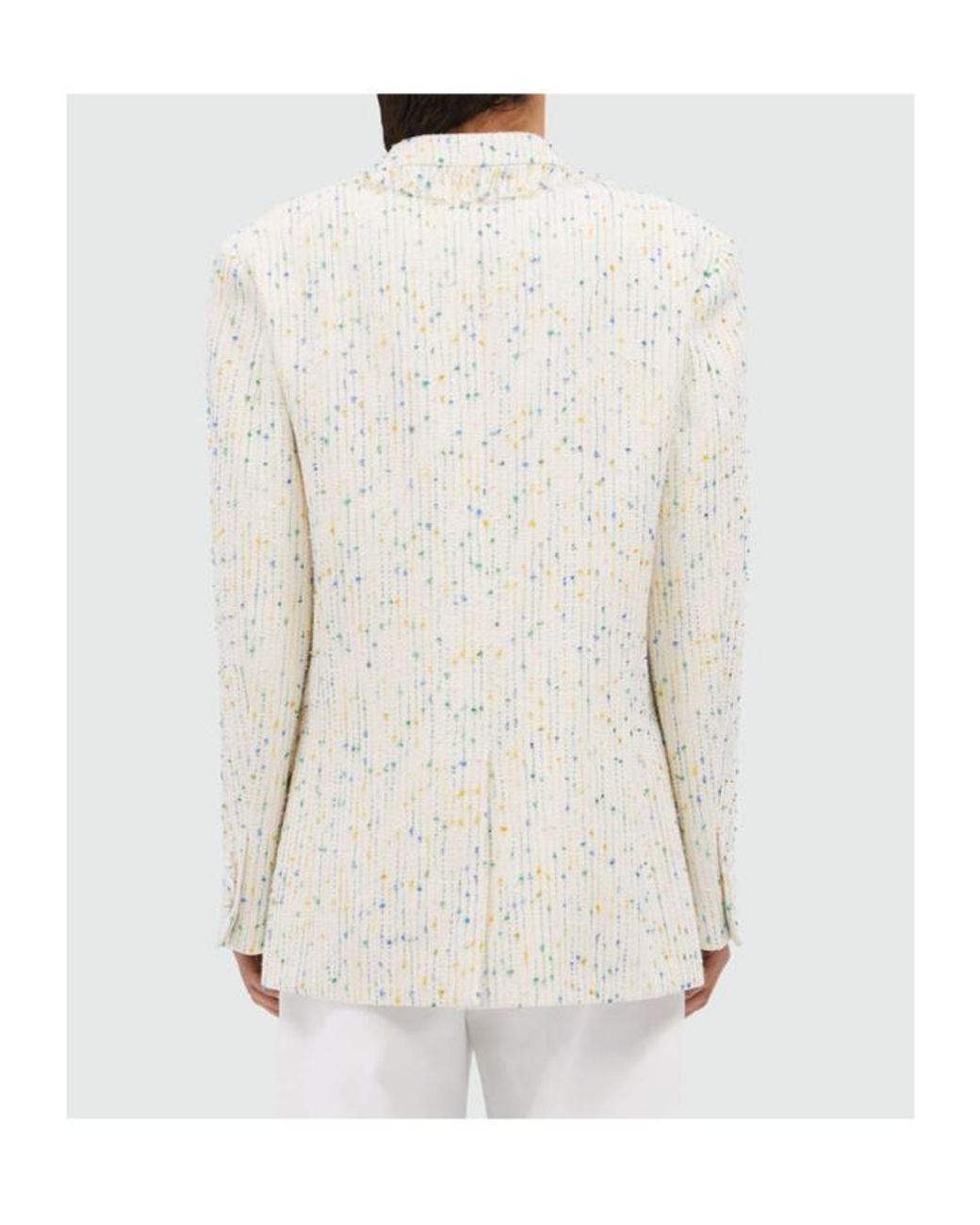 MSGM White Blazer