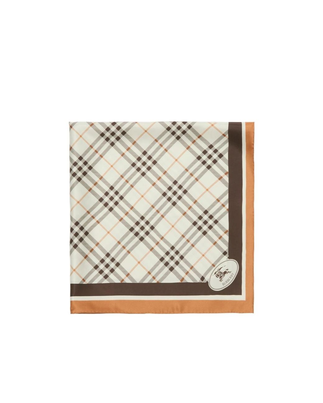 Burberry Natural Check Knight Stamp Scarf