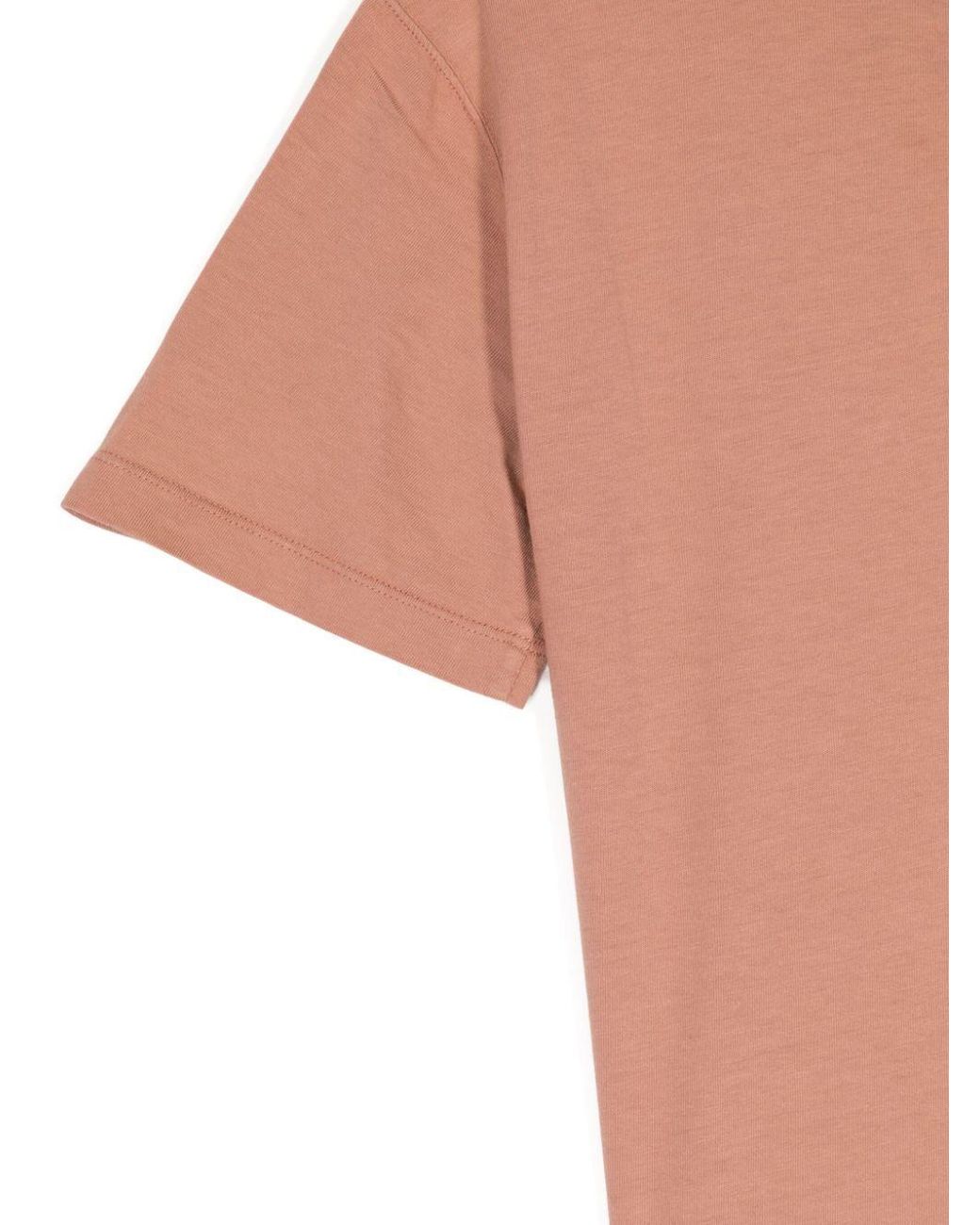 Rick Owens Pink Level Cotton T-Shirt for men