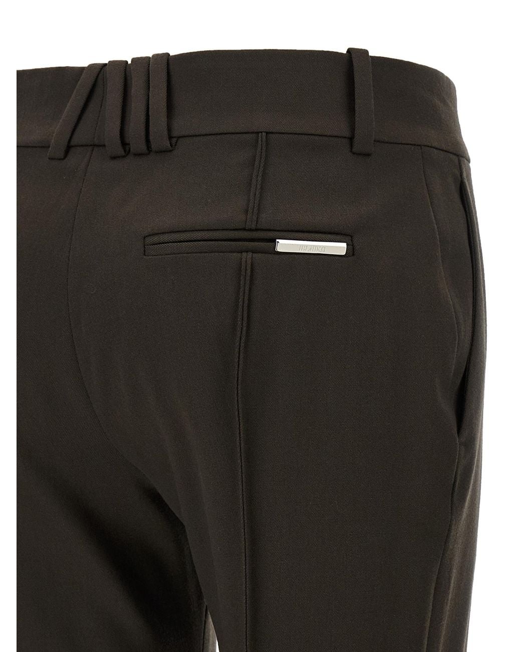The Attico Black Belt Loops Slacks