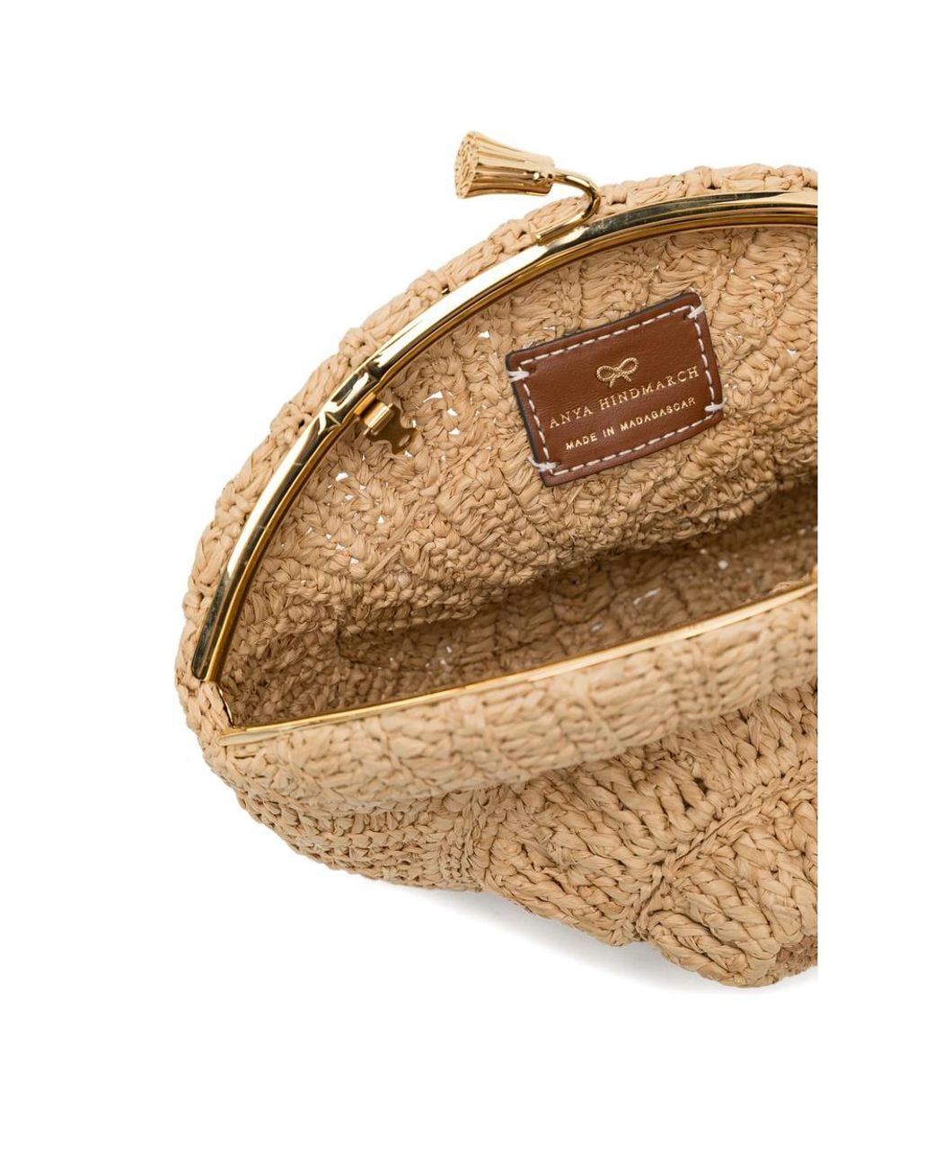 Anya Hindmarch Natural Woven Shoulder Bag