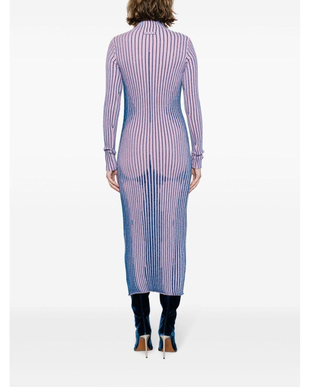 Jean Paul Gaultier Purple Print Dress