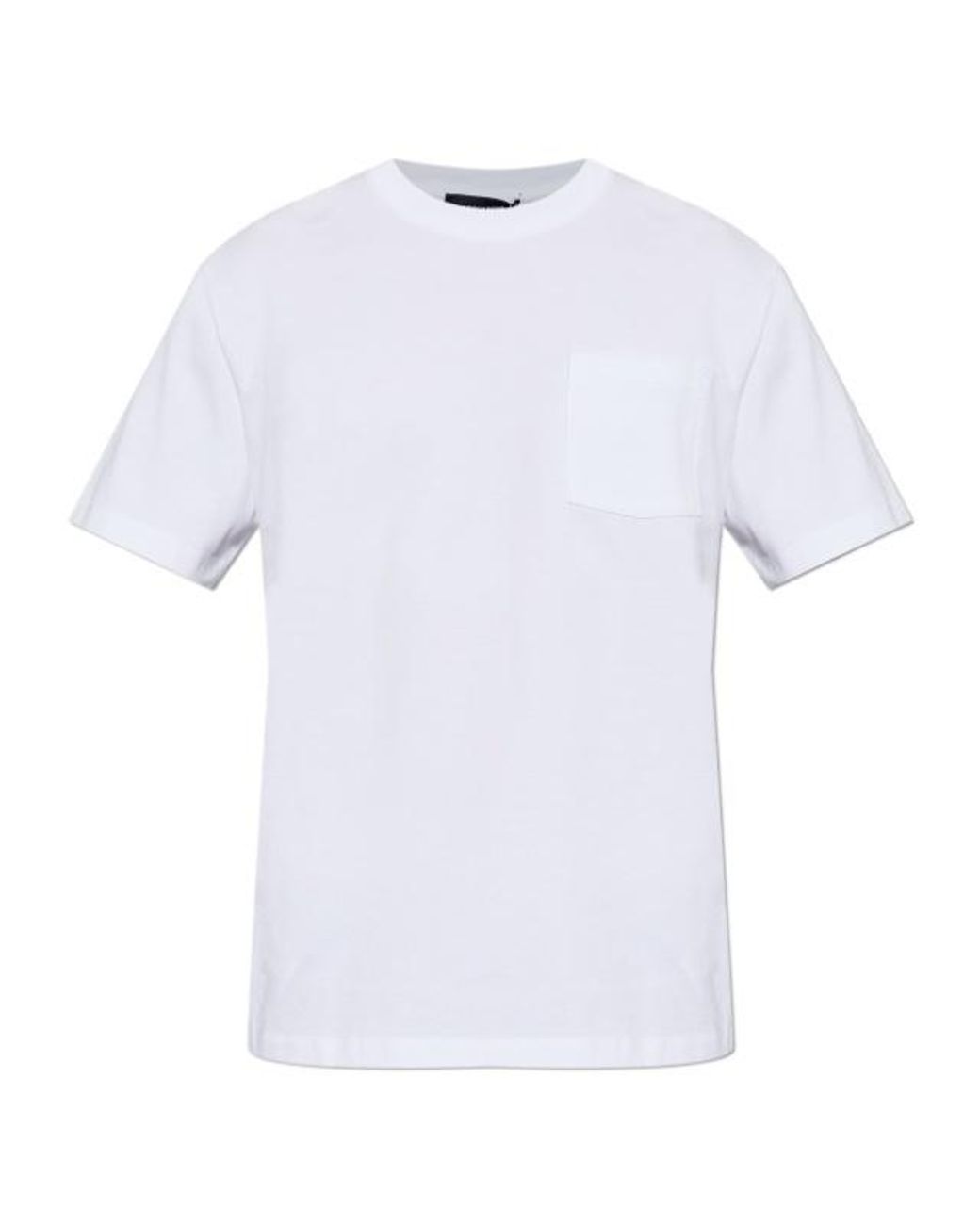 DSquared² White Logo Printed Chest Pocket T-Shirt for men