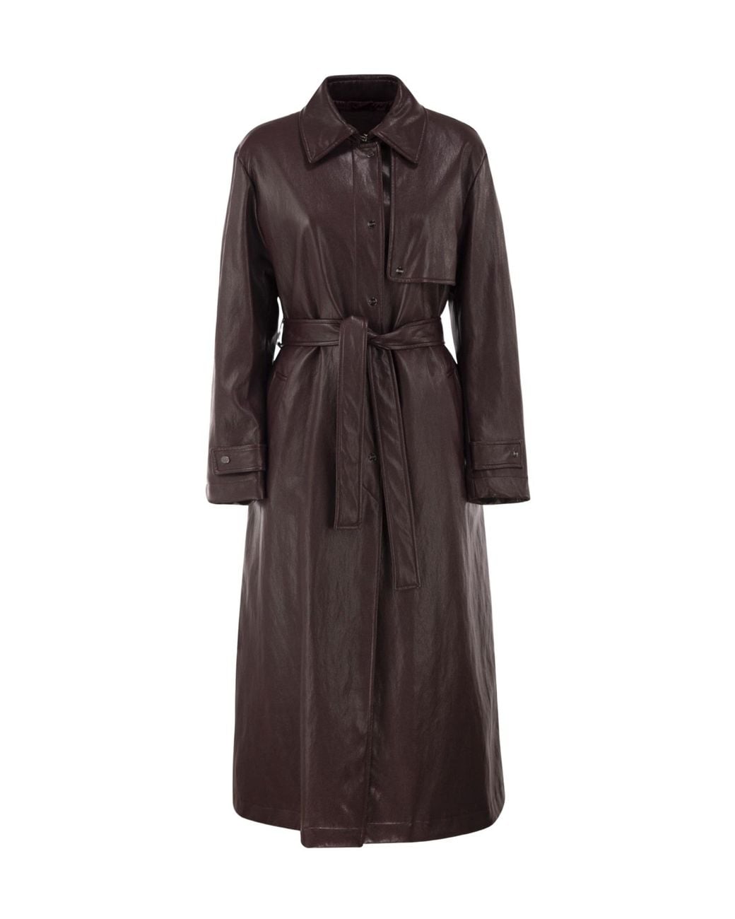Herno Brown Long Belted Coat