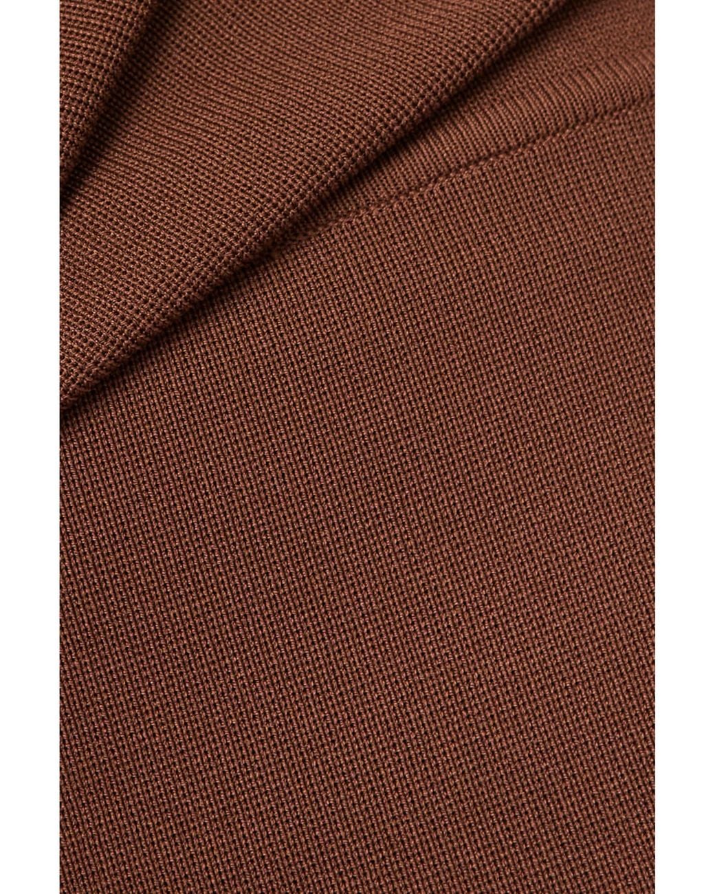 Victoria Beckham Brown High-Waisted Stretch Pants