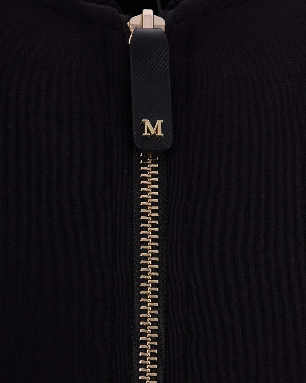 Max Mara Black Cotton-Blend Zip-Up Jacket