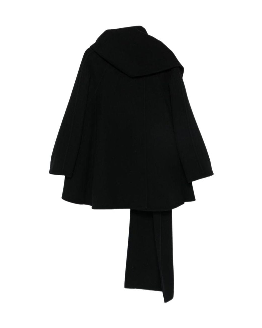 Alaïa Black Wool Scarf And Coat
