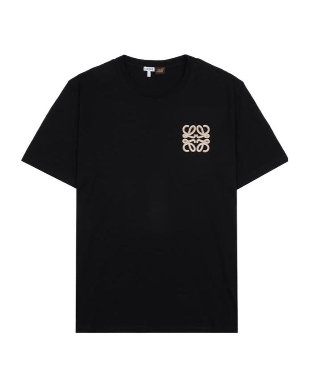 Loewe Black X Paula's Ibiza Anagram-Embroidered T-Shirt for men