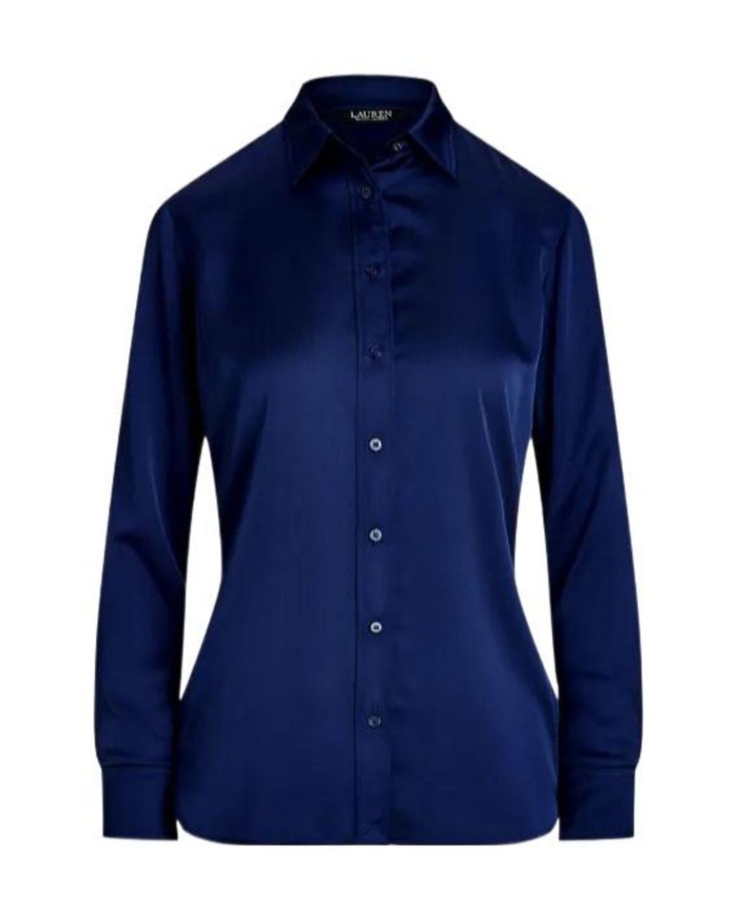 Ralph Lauren Blue Buttoned Long-Sleeve Shirt