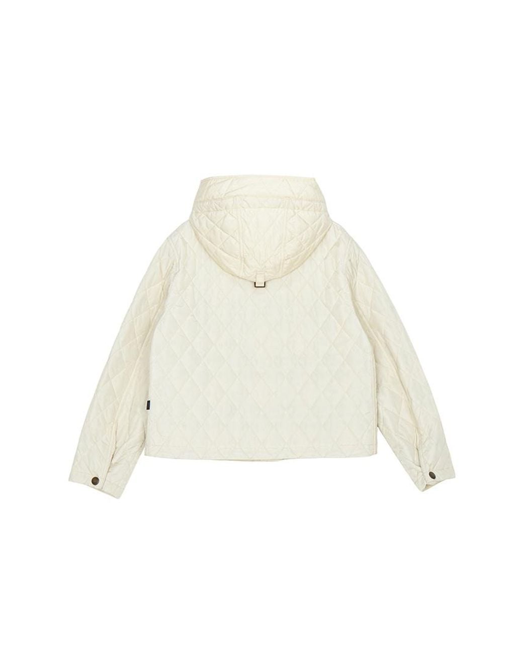 Burberry Natural Quilted Hooded Jacket