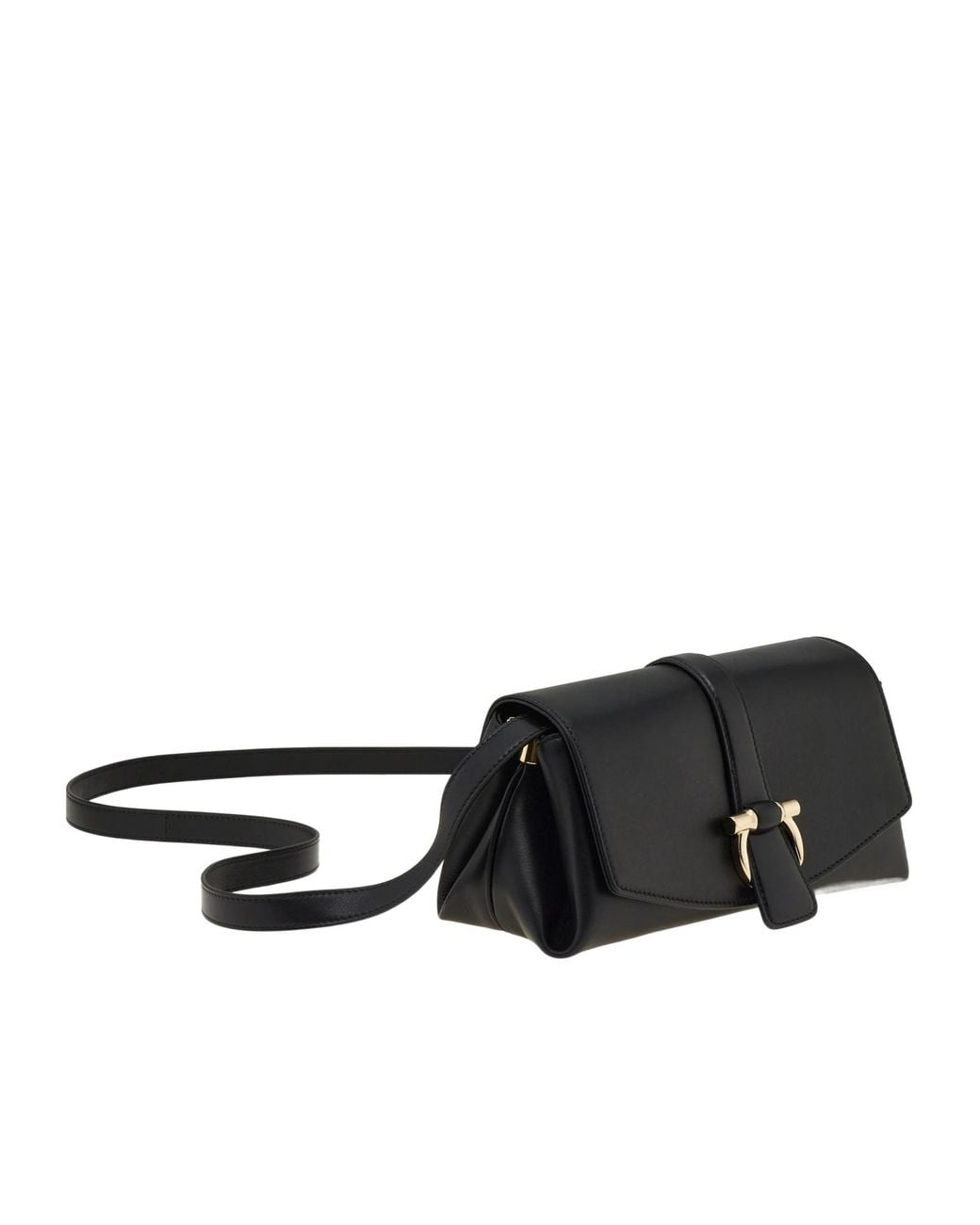 Ferragamo Black Ferragamo Front Flap Crossbody Bag