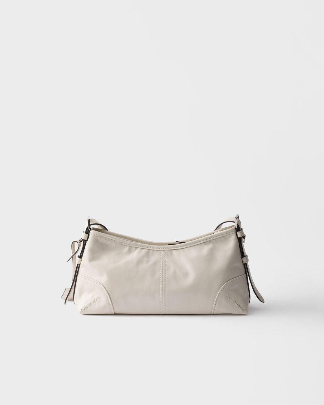 Prada Natural Aimèe Medium Leather Shoulder Bag