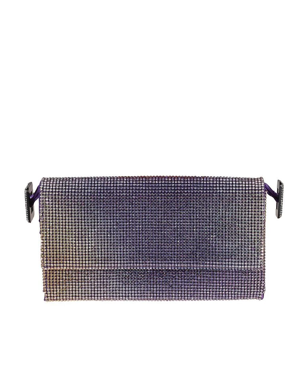 Benedetta Bruzziches Purple Logo Shoulder Bag
