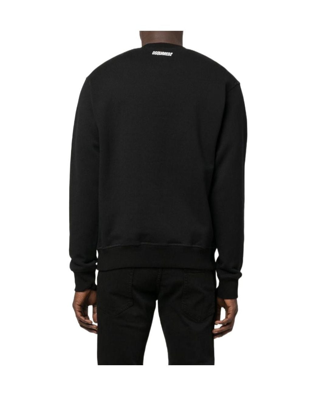 DSquared² Blue Graphic-Print Cotton Sweatshirt for men