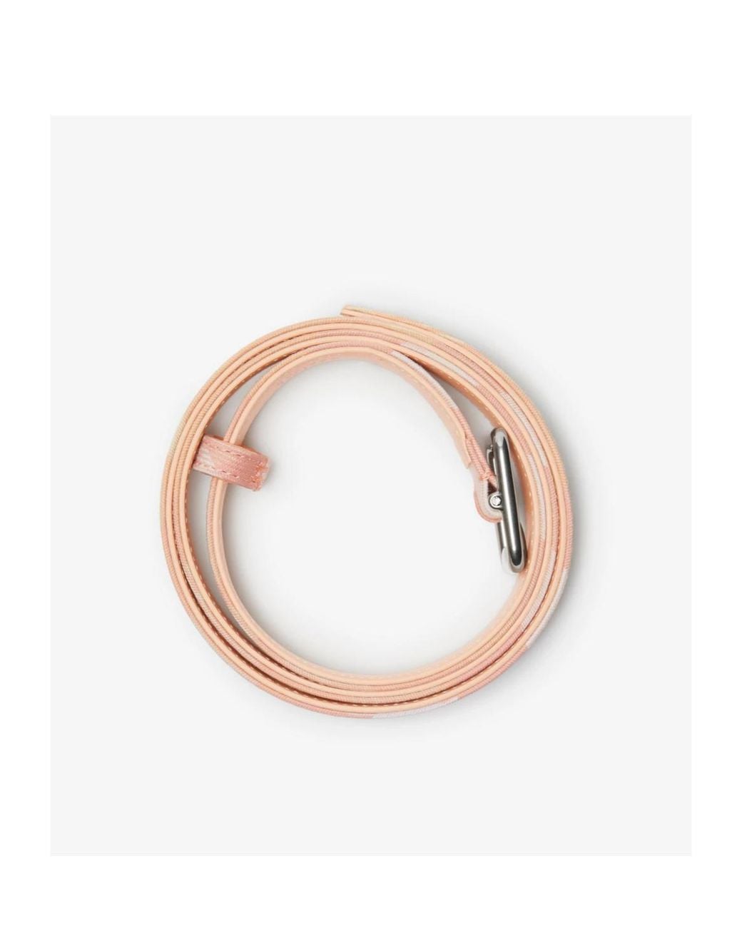 Burberry Pink Checked B-Buckle Belt