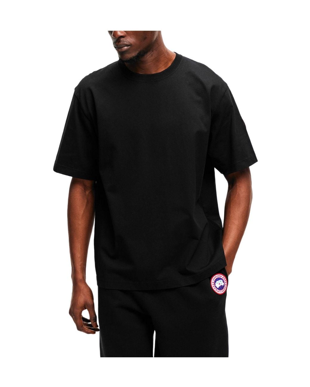 Canada Goose Black Solid Color T-Shirt for men