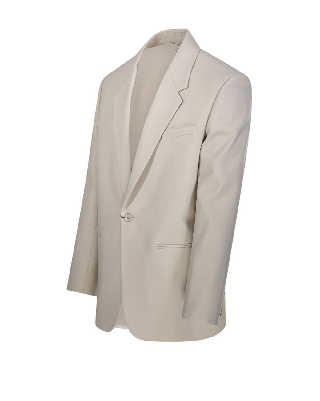 Saint Laurent Natural Yves Single-Breasted Jacket for men