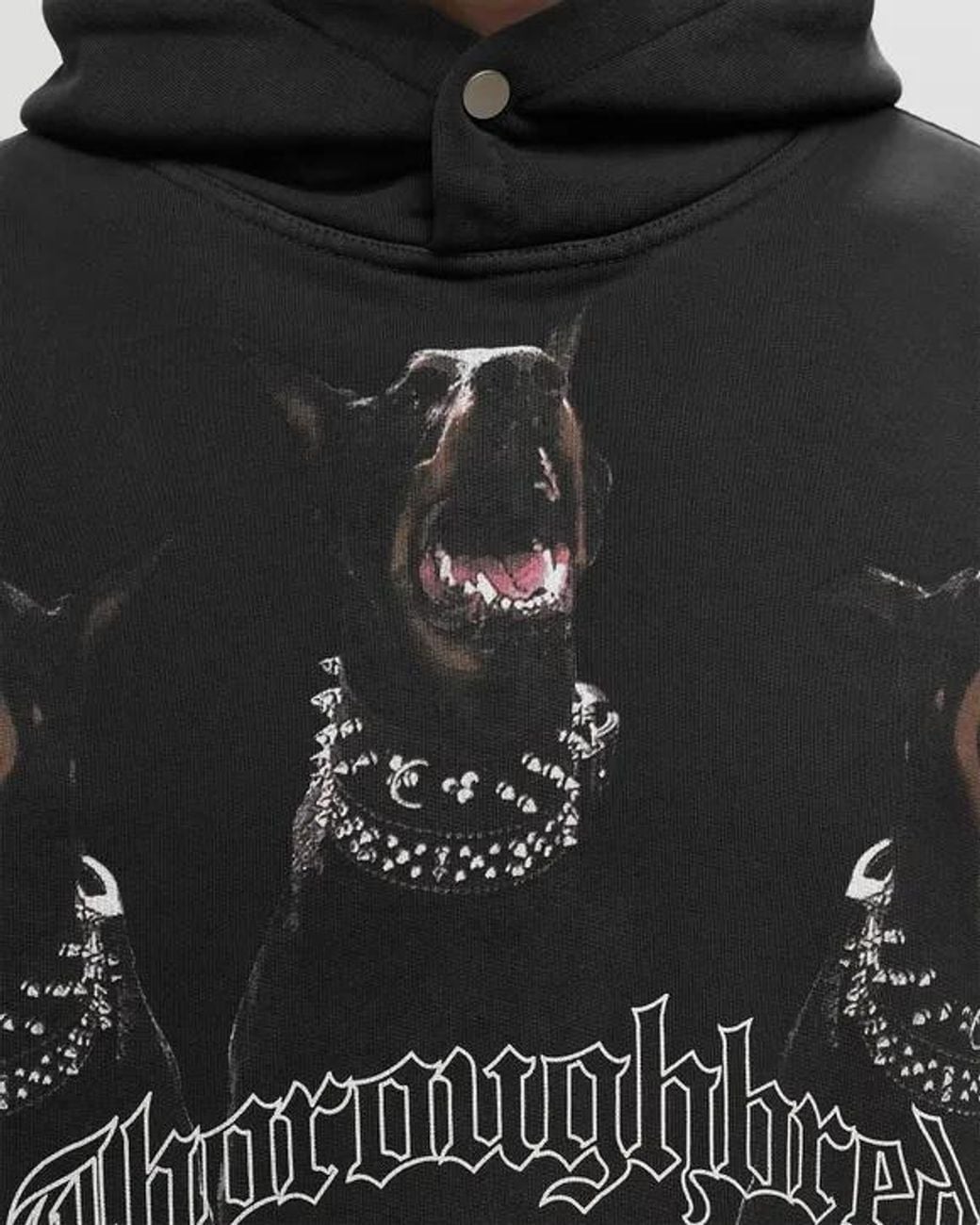 Represent Black Logo Logo Hooded Sweater for men