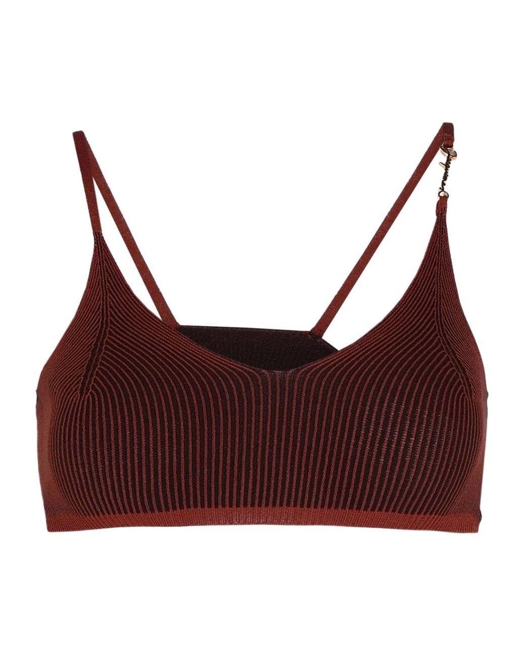 Jacquemus Brown Solid Colour Tops