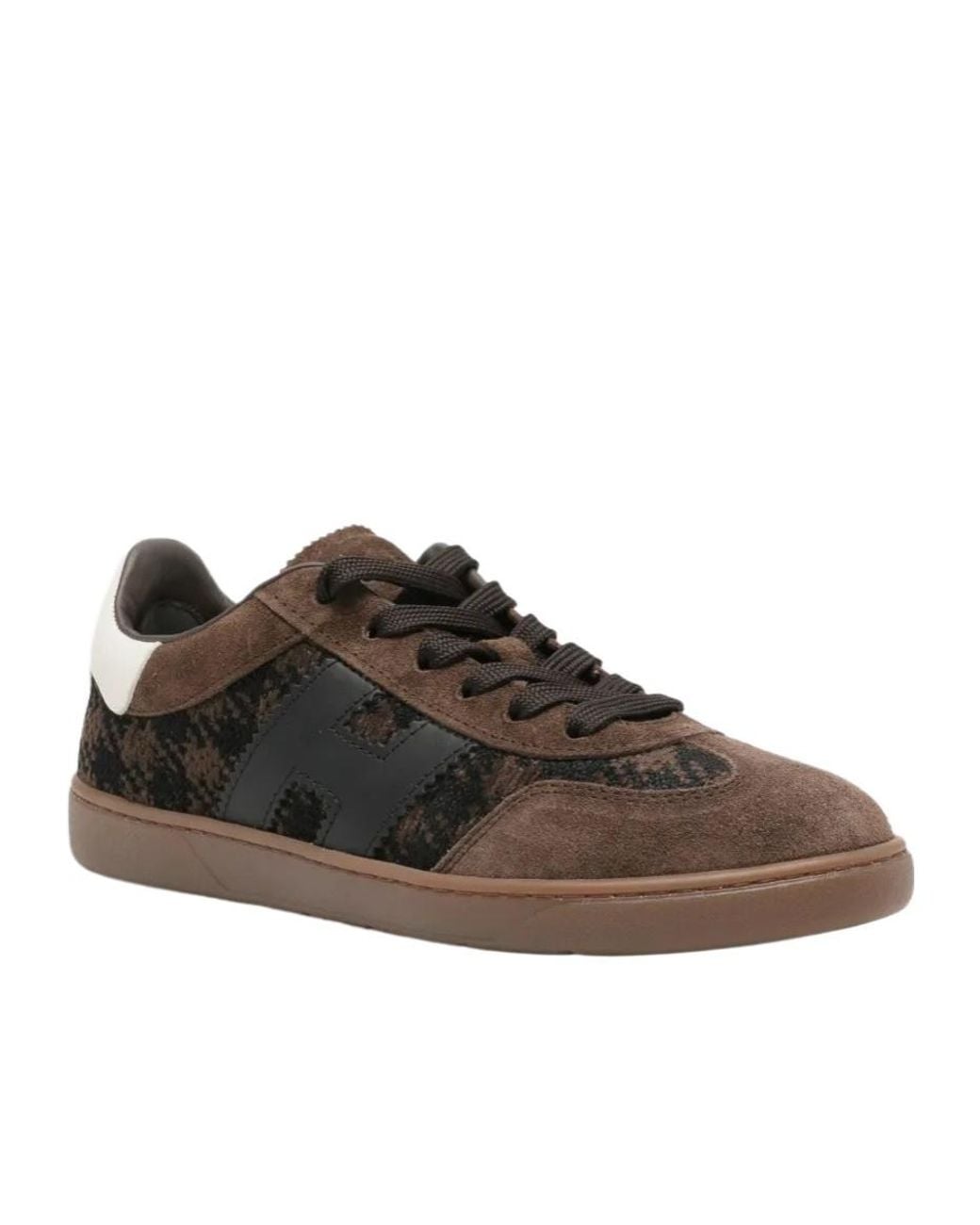 Hogan Brown Lace-Up Low-Top Casual Shoes