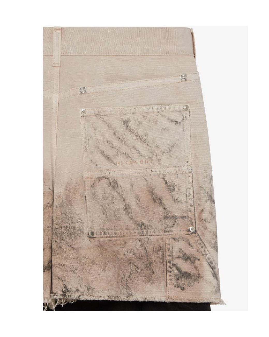 Givenchy White Jogger Pants With Cotton Carpenter Skirt for men