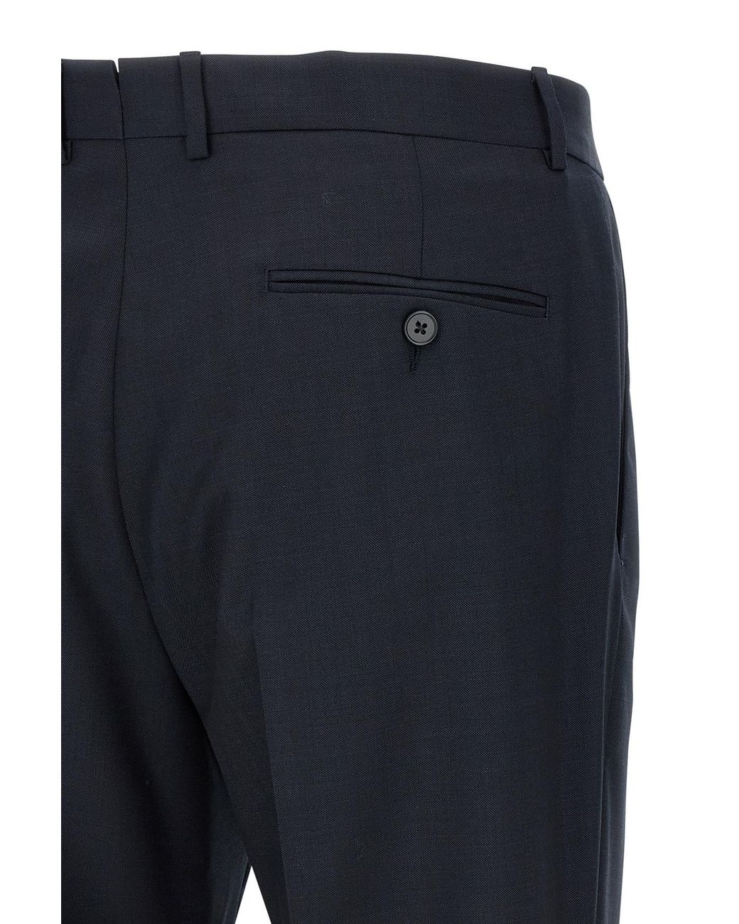 Zegna Blue Single Breasted Two-Piece Tailored Suit for men