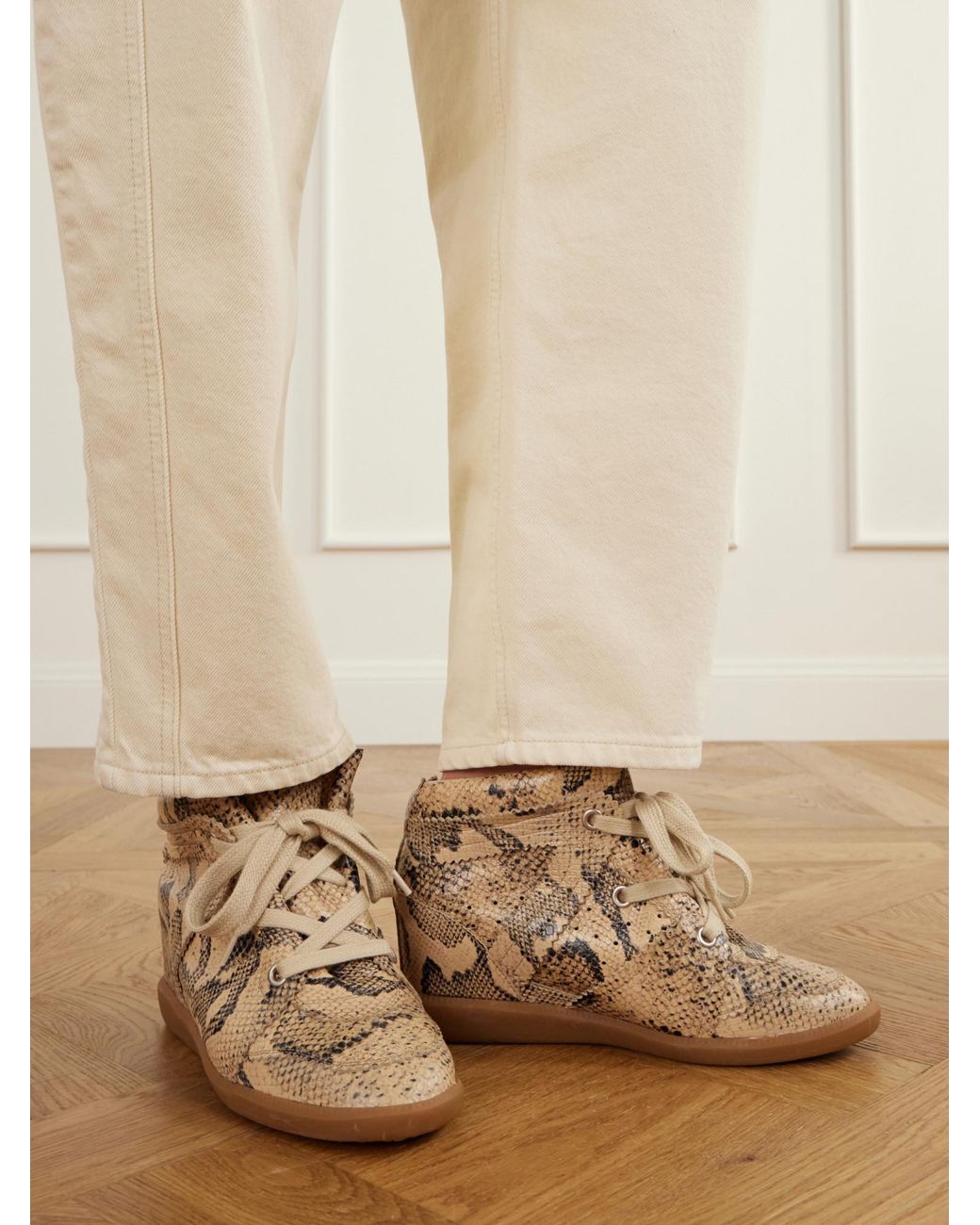 Isabel Marant Natural Bobby Sneakers