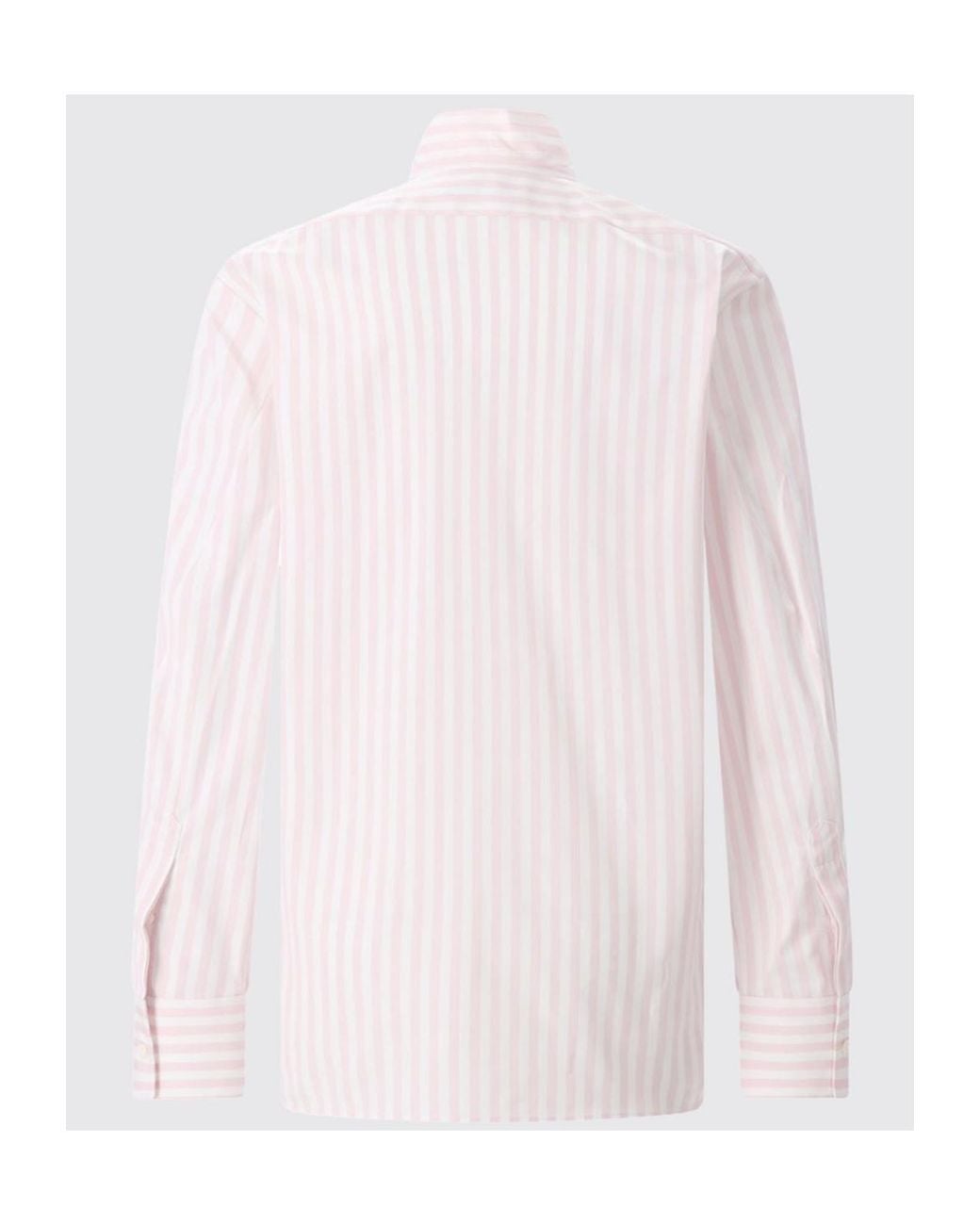 Givenchy Pink Cocoon Striped Long-Sleeve Shirt