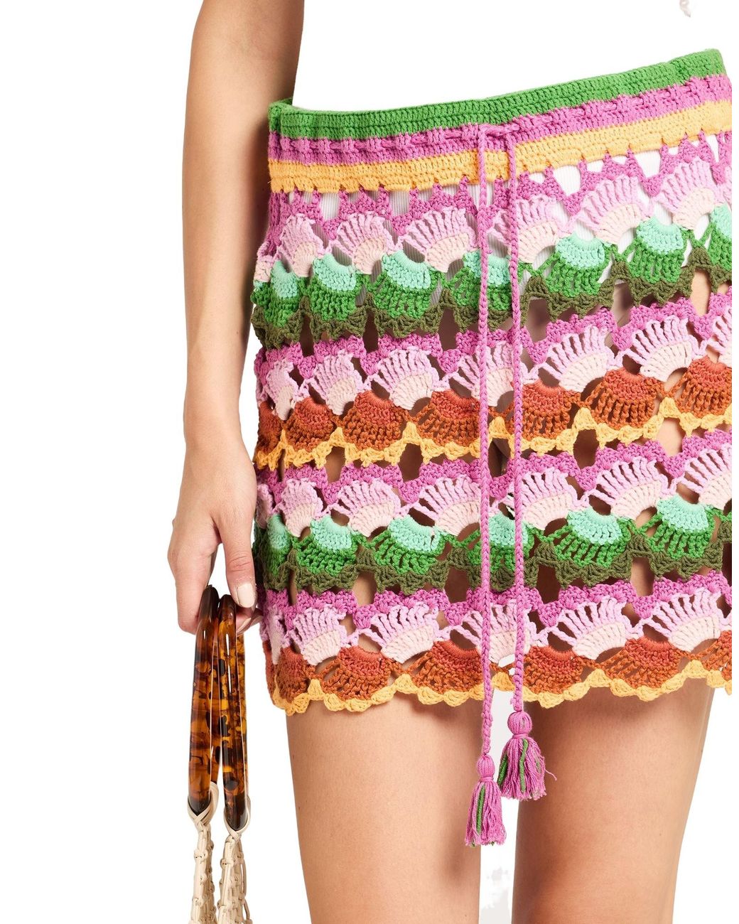 Farm Rio Pink Mini Skirt