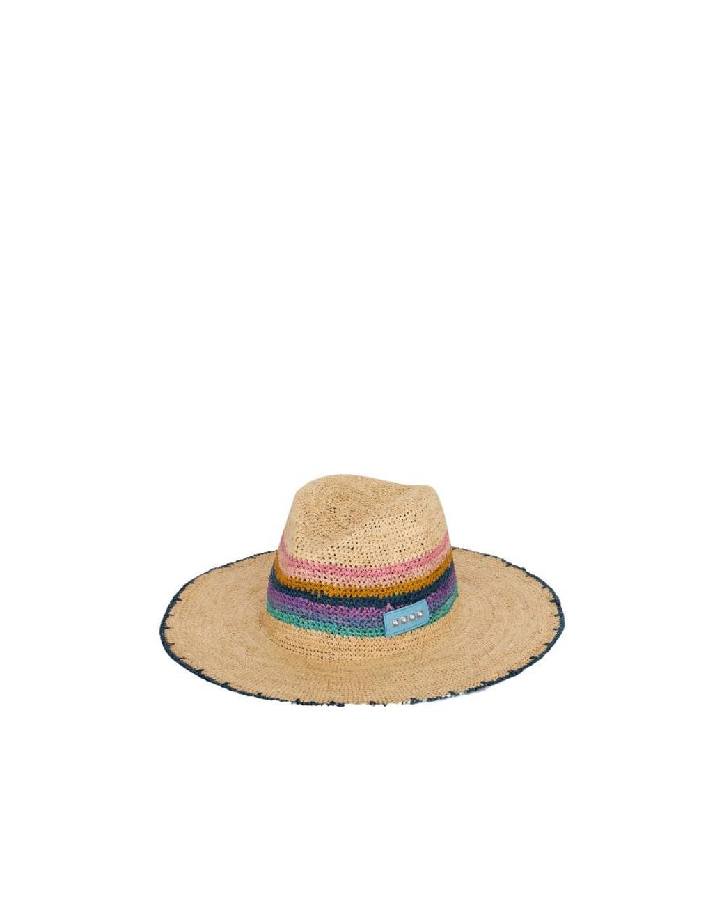 Etro White Stripe Detailed Hat