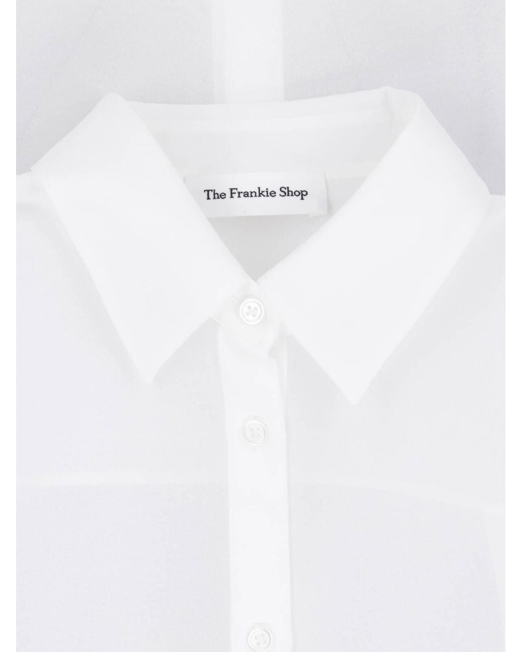 Frankie Shop White Peri Georgette Shirt