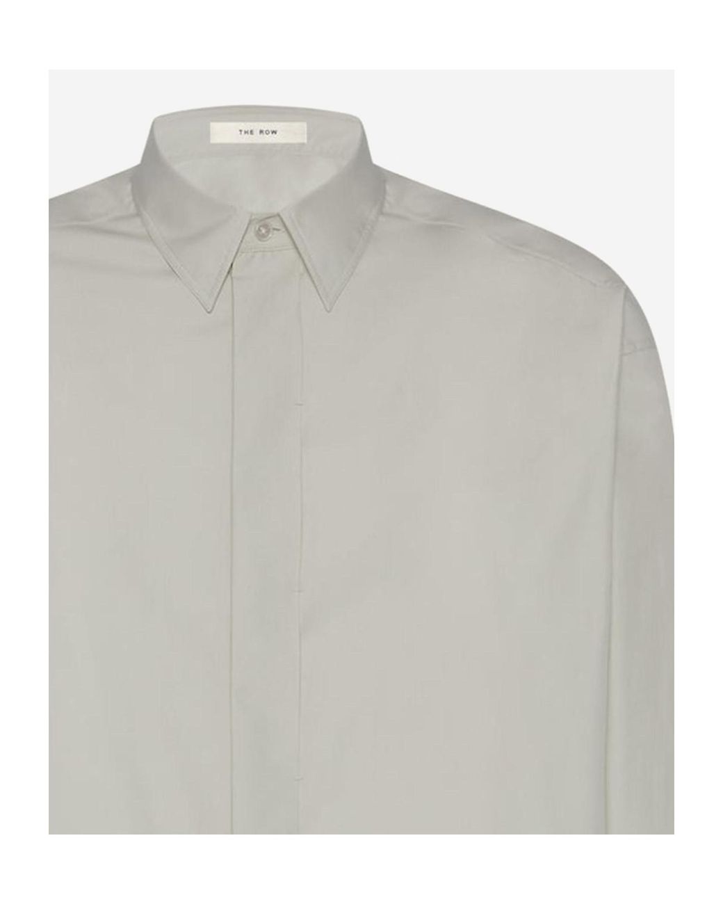 The Row Gray Long-Sleeved Shirt for men