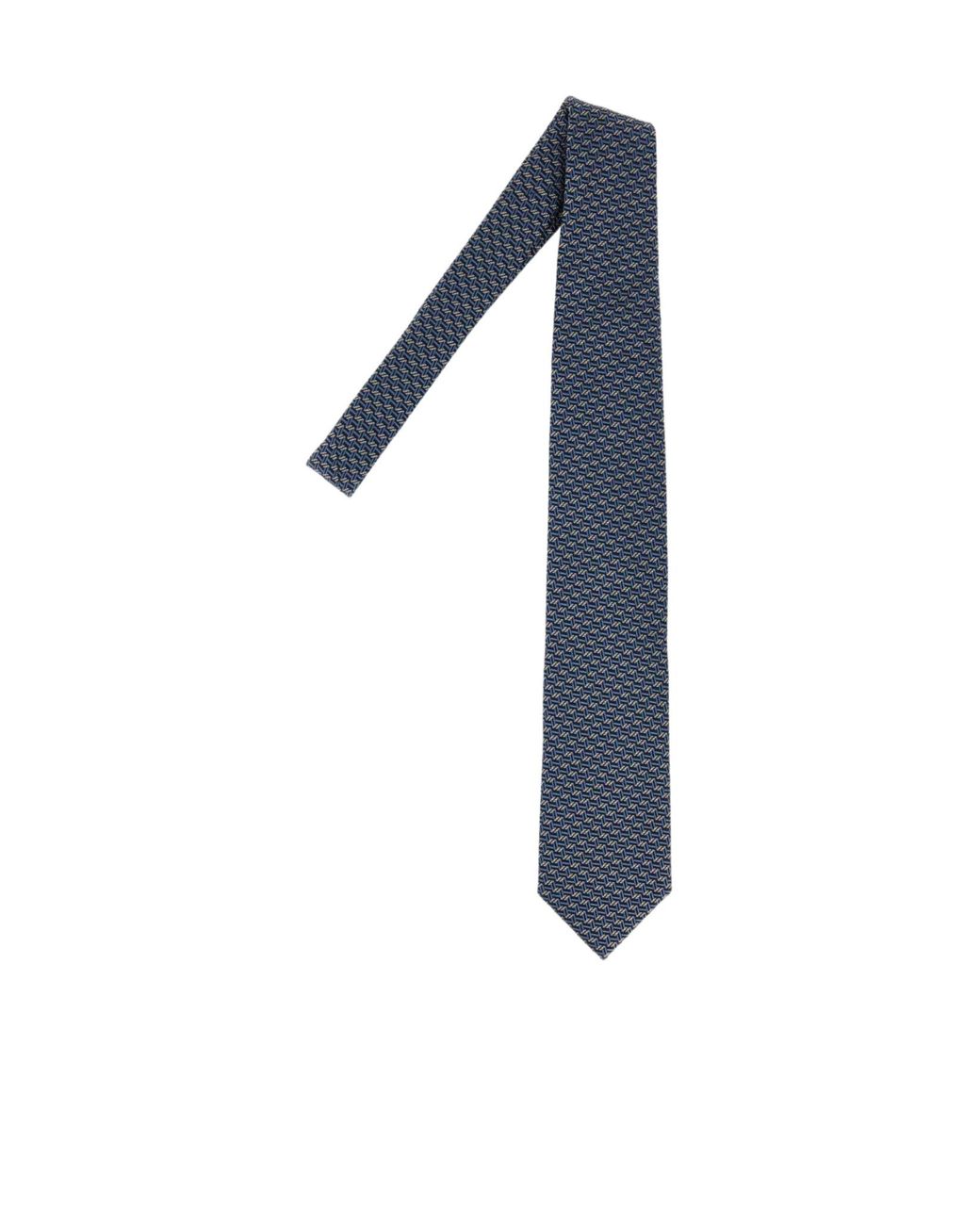 Brioni Blue Micro Motif Tie for men