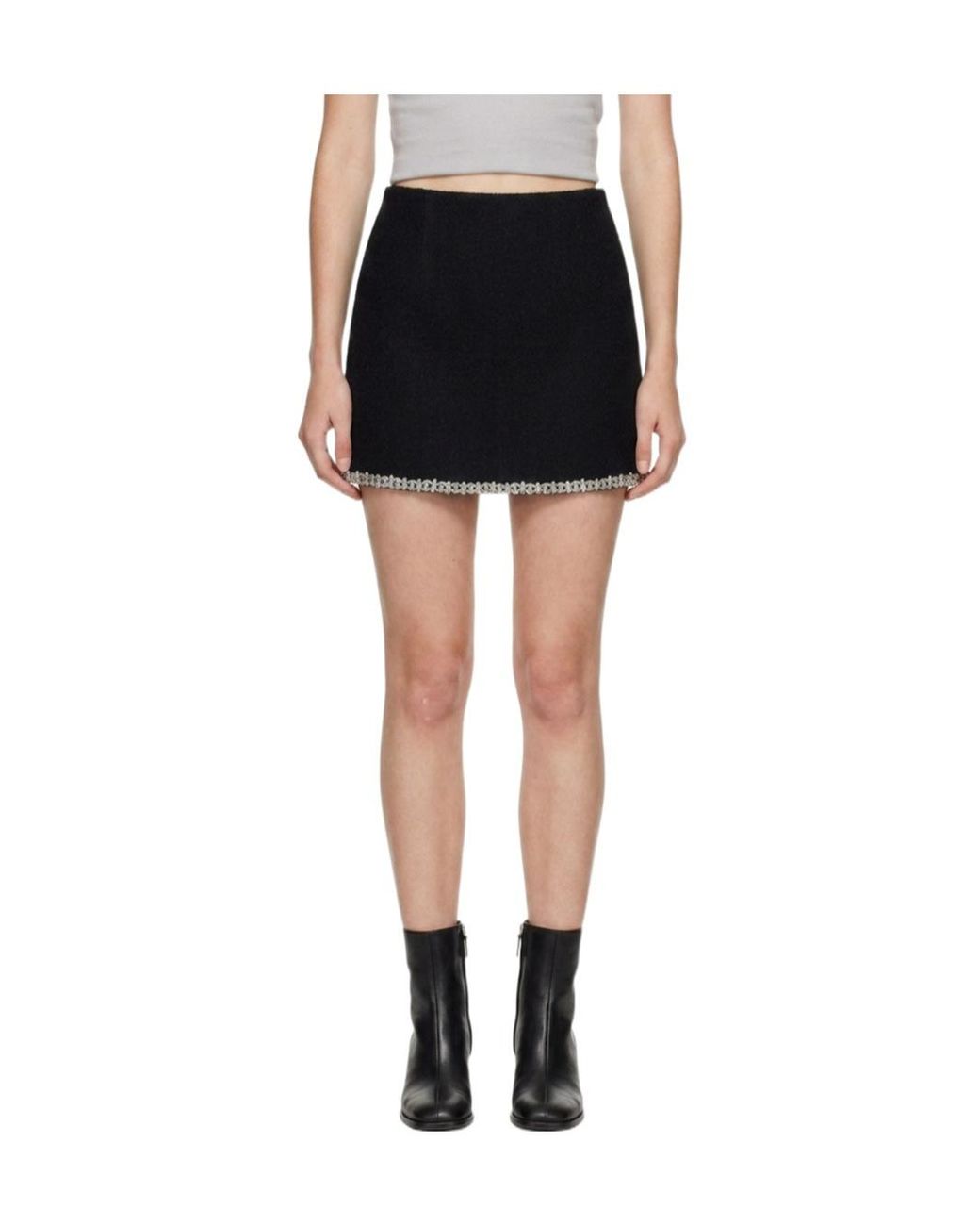 Marissa Chiara Black Diamond Hem Skirt